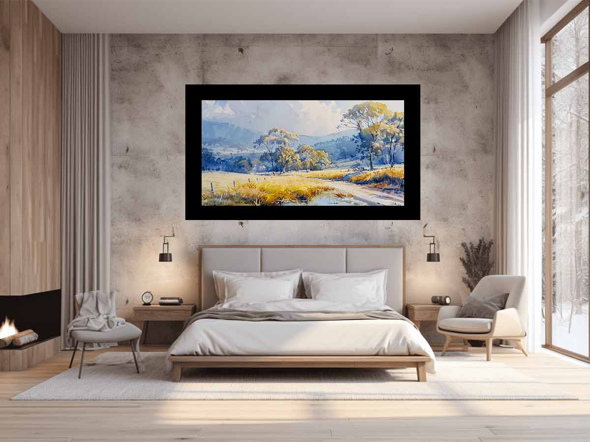 Golden Australian Outback Horizon