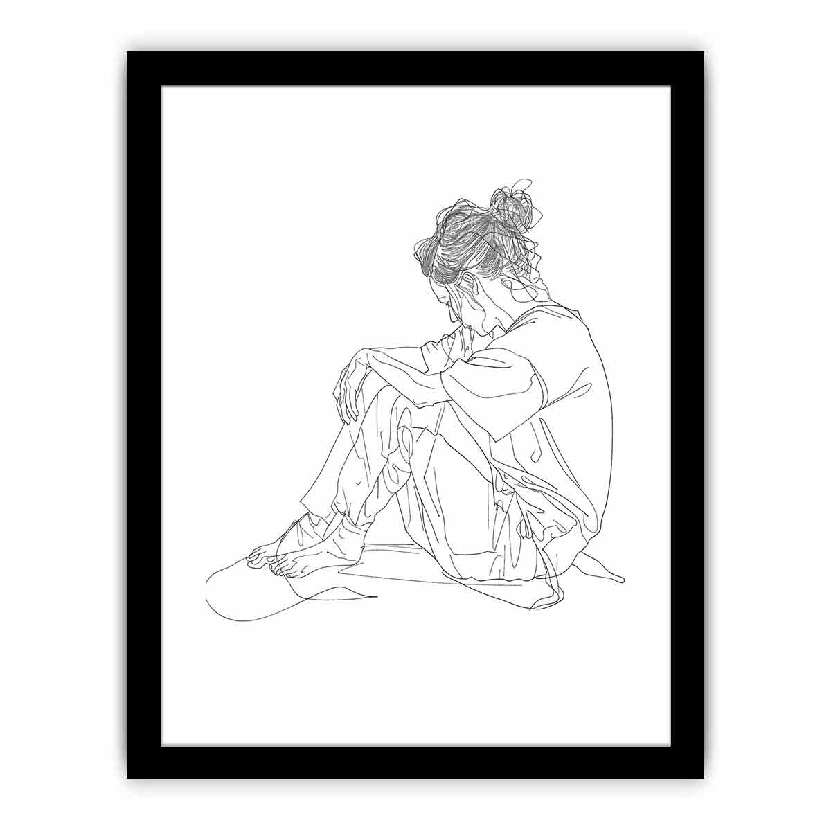 Just Thinking  Art Print