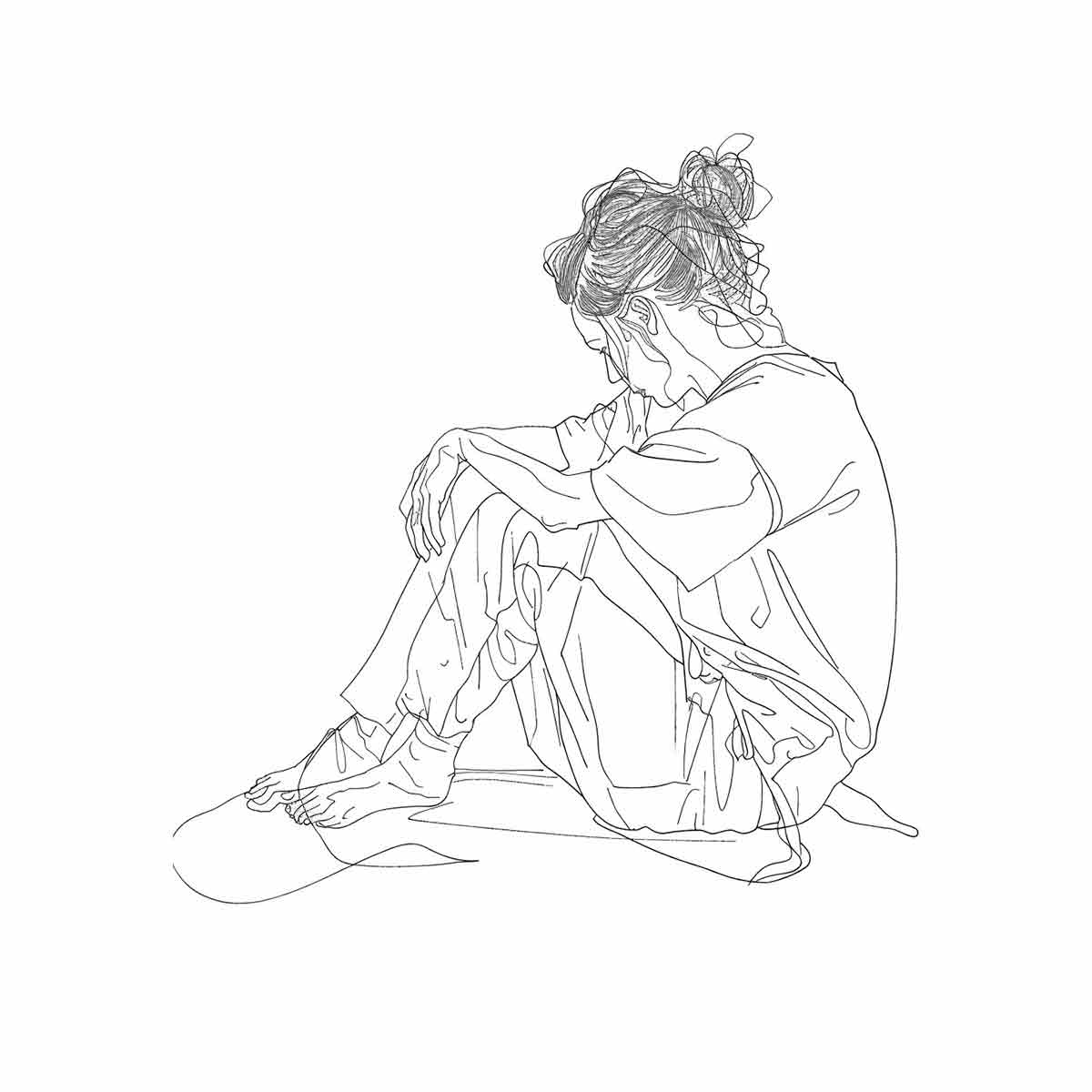 Quiet Thinking Portrait