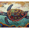 Graceful Sea Turtle Ocean Drift