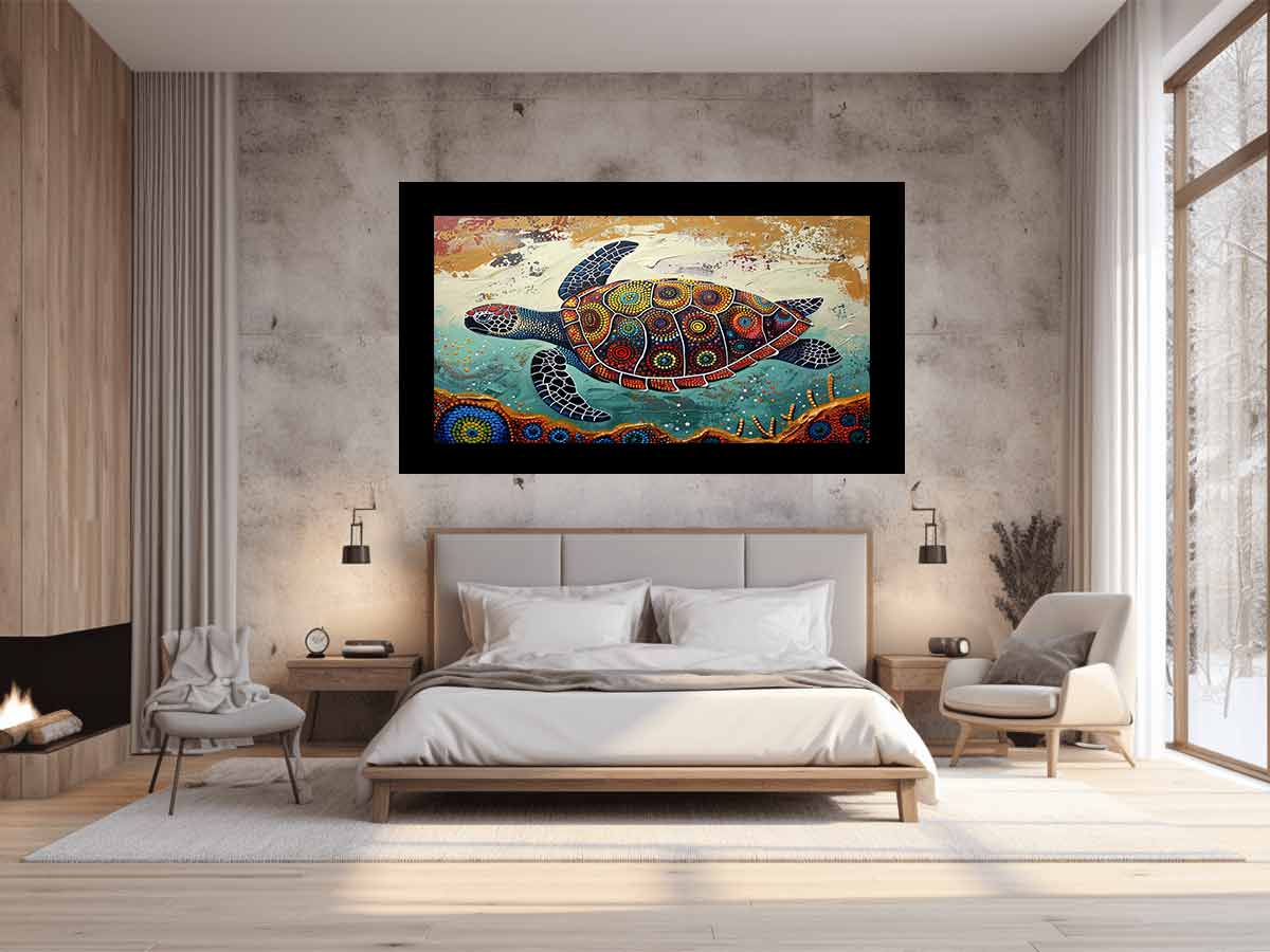 Graceful Sea Turtle Ocean Drift
