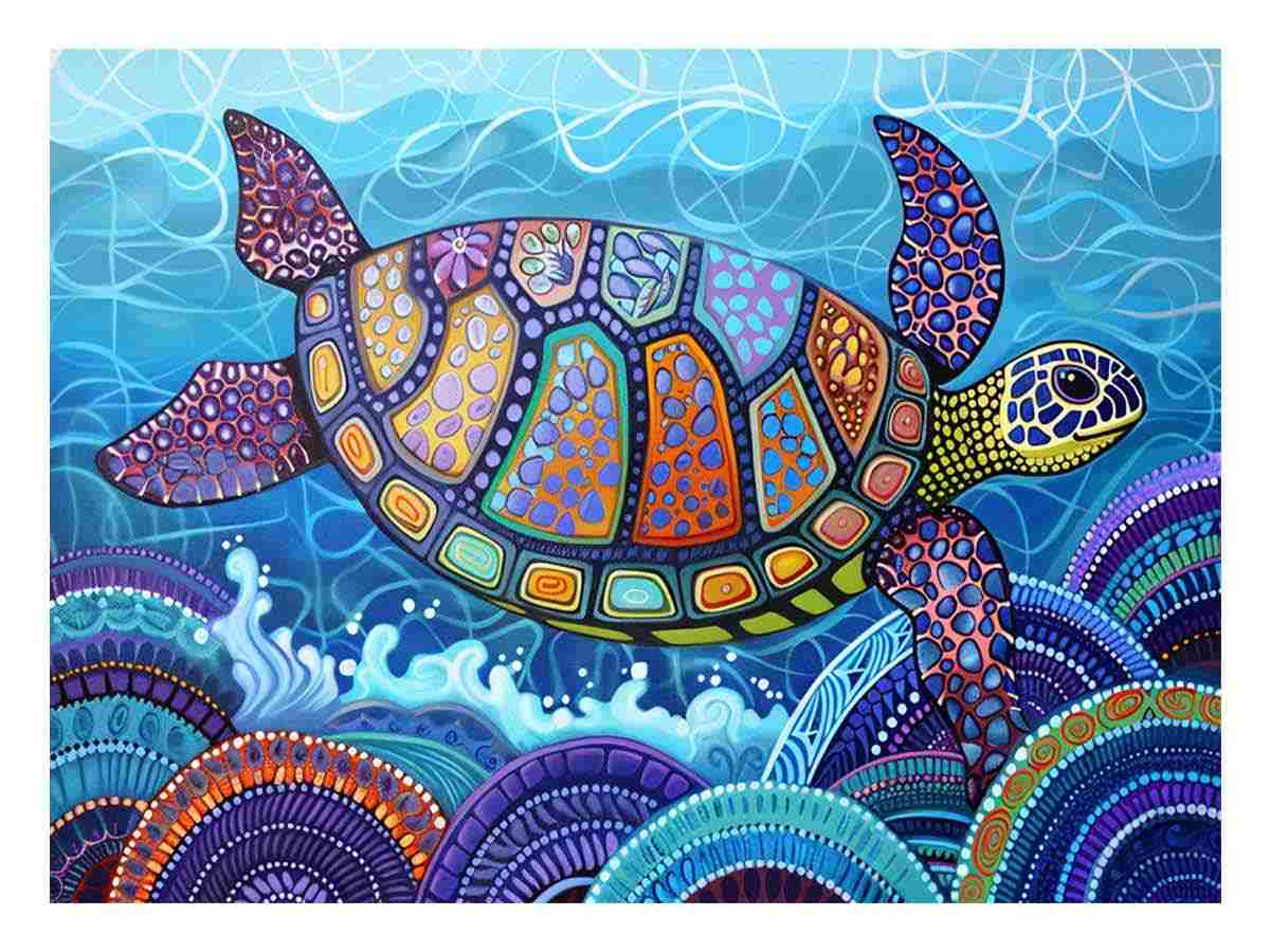 Graceful Sea Turtle Drift