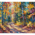 Golden Autumn Forest Path