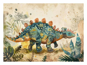 Ankylosaurus Prehistoric Dinosaur Illustration