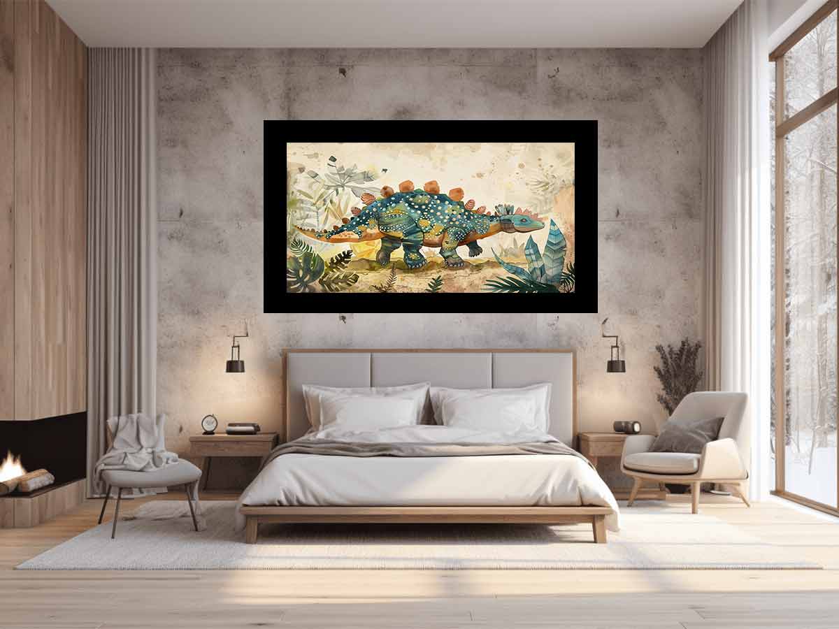 Ankylosaurus Prehistoric Dinosaur Illustration