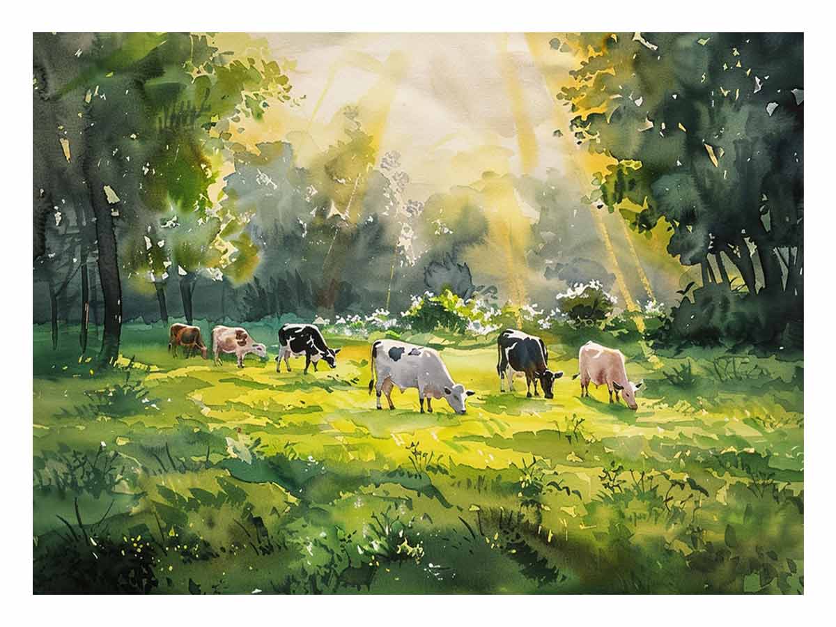 Golden Australian Farmstead Landscape