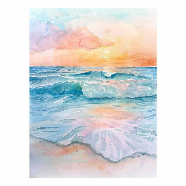 Watercolor Beach 