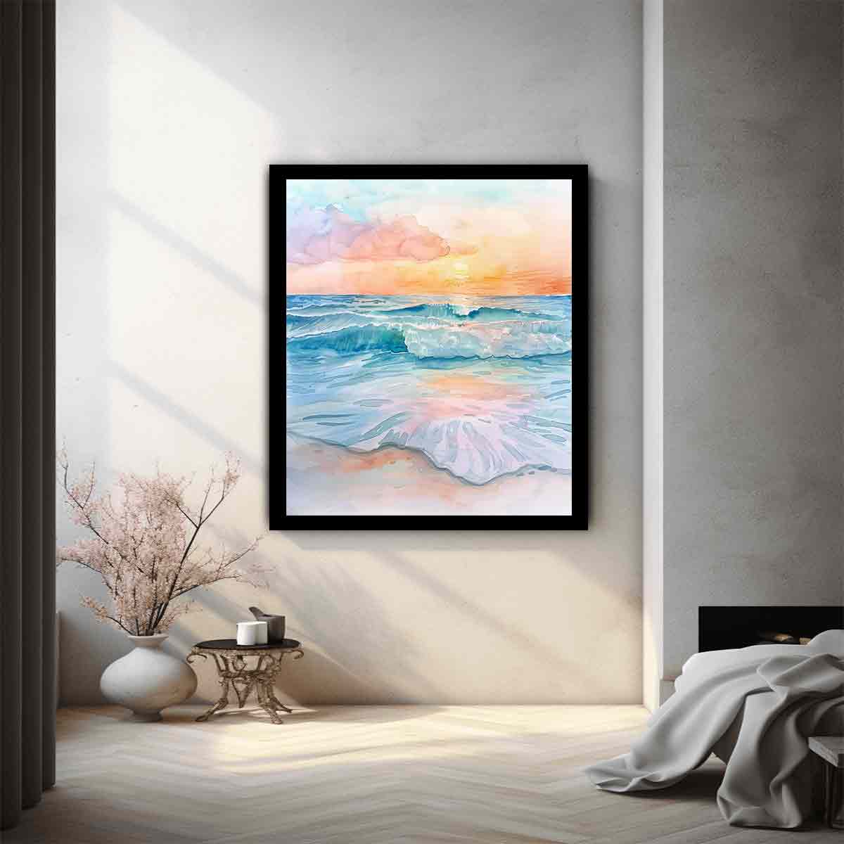 Watercolor Beach 