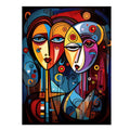 Abstract Lovers Framed 
