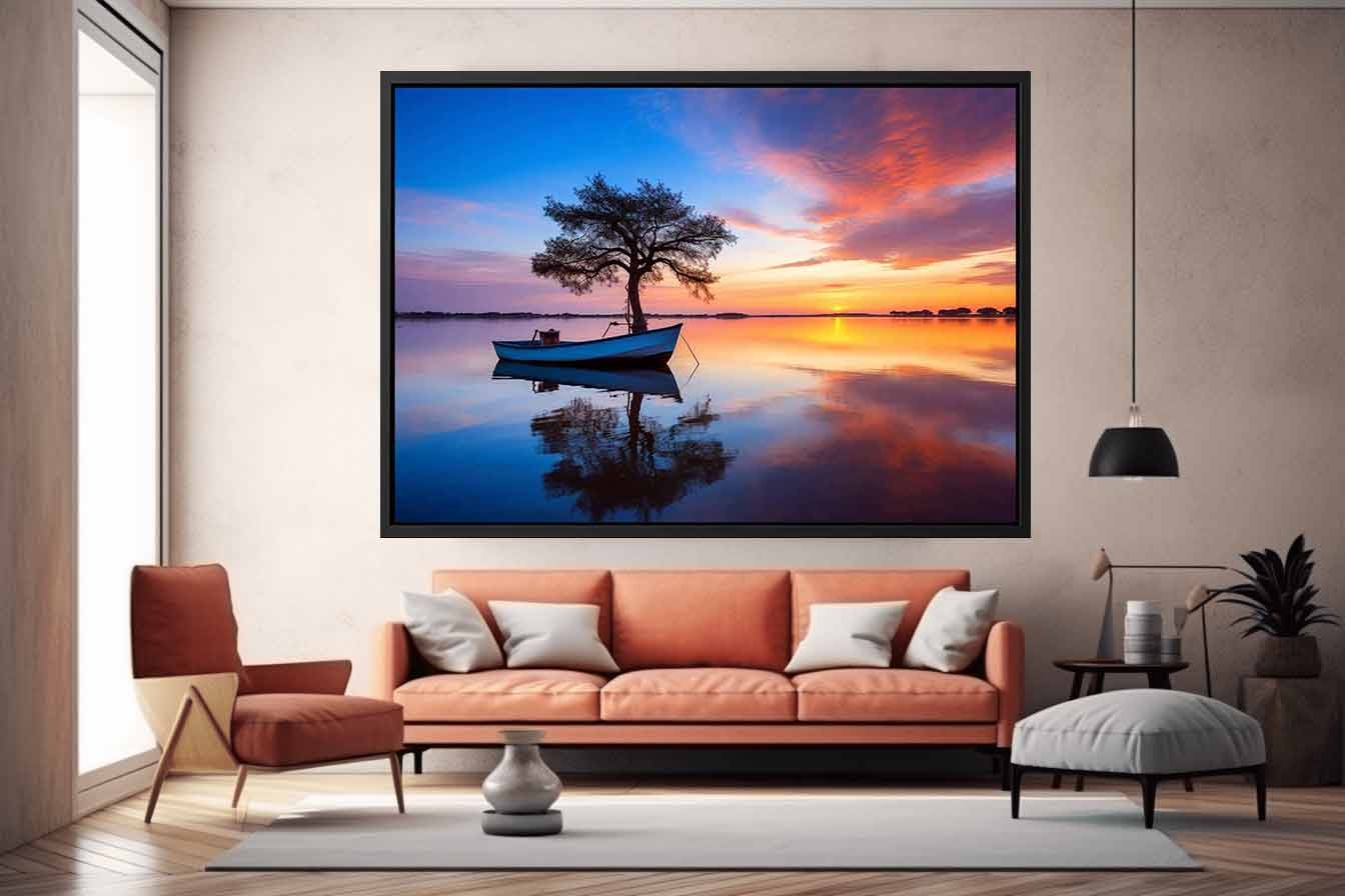 Calm  At Sunset  
