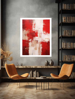 Red Modern Abstract