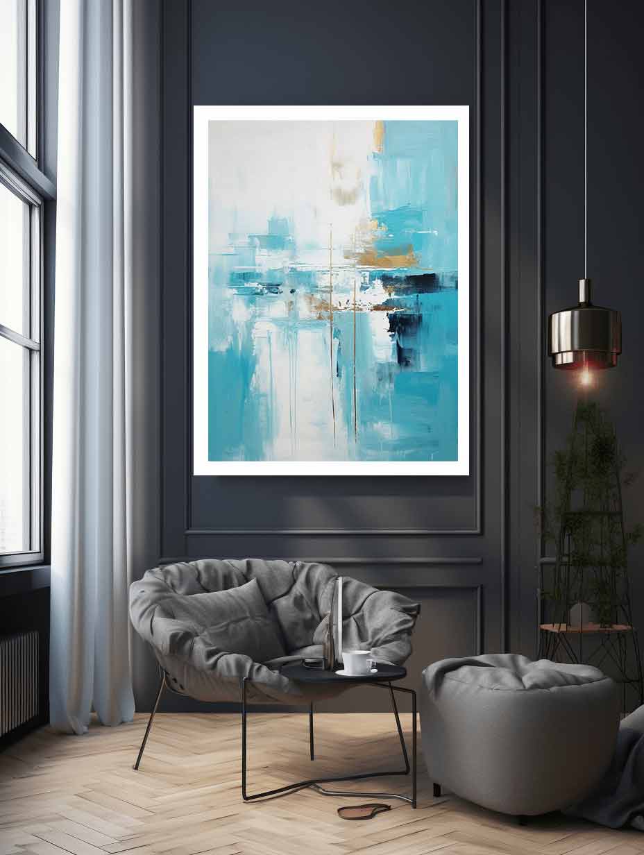 Teal Abstract  