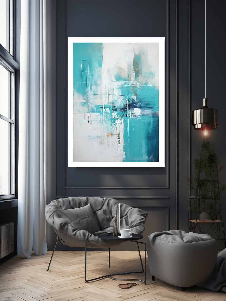 Teal Abstract  