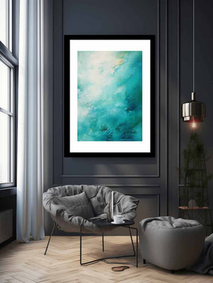 Teal Abstract  