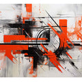 Red Abstract Wall 