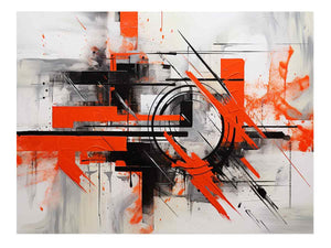 Red Abstract Wall 
