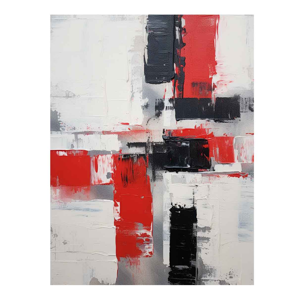 Red White And Black Wall 