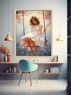 Beautiful Swinging Girl  