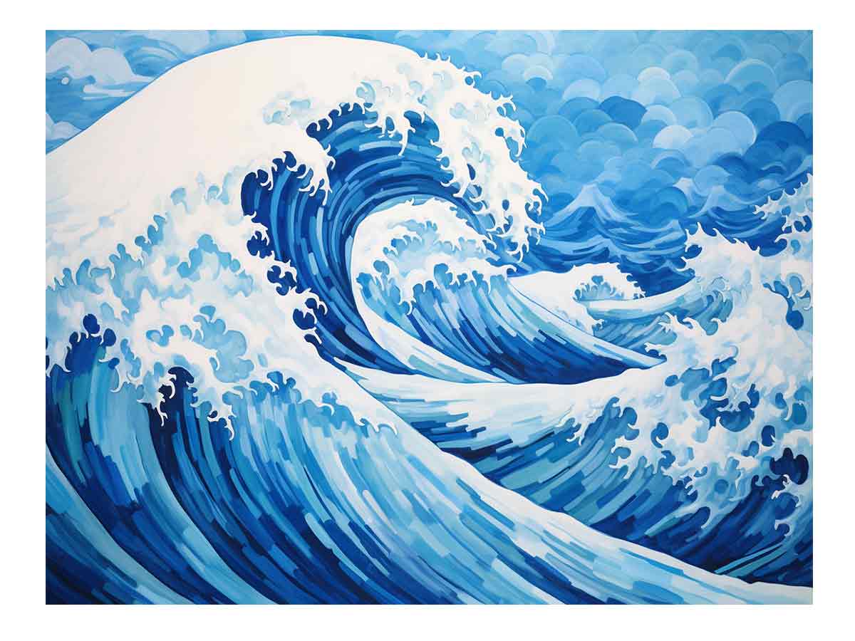 Ocean Waves Painting  Inspired