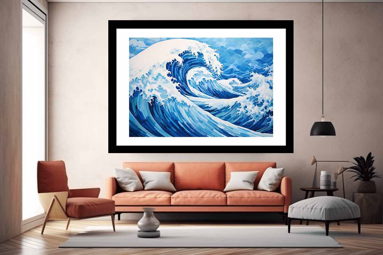 Ocean Waves Painting  Inspired