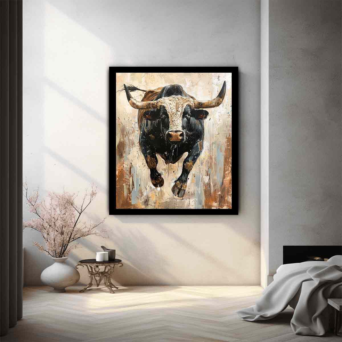 Running  Bull