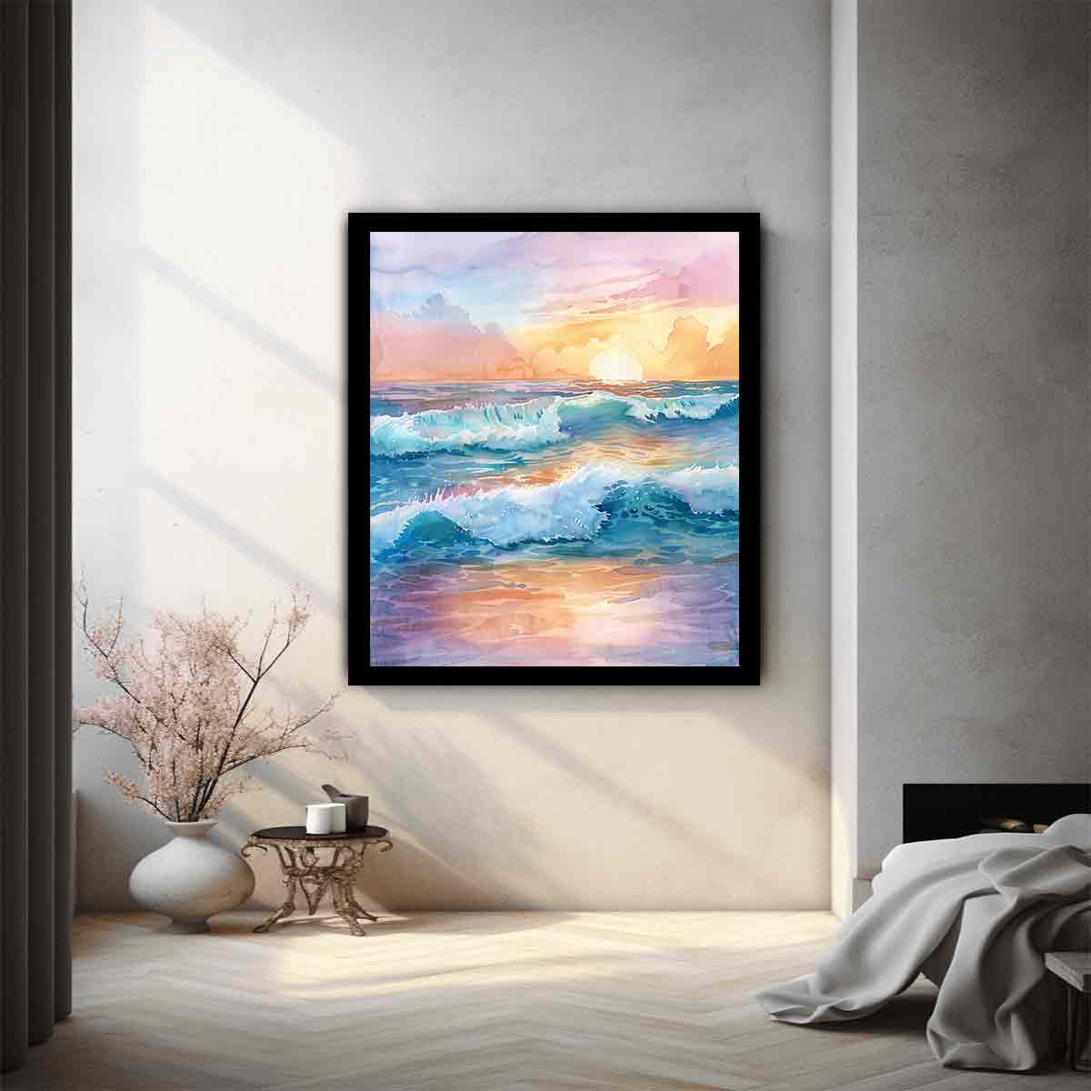 Watercolor Beach 