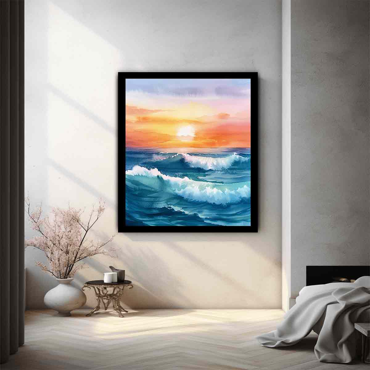 Watercolor Beach 