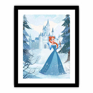 Princess In Blue  Art Print