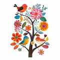 Cute Flower Bird