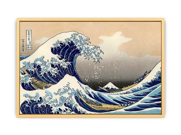 The Great Wave off Kanagawa BY Katsushika Hokusai Streched canvas