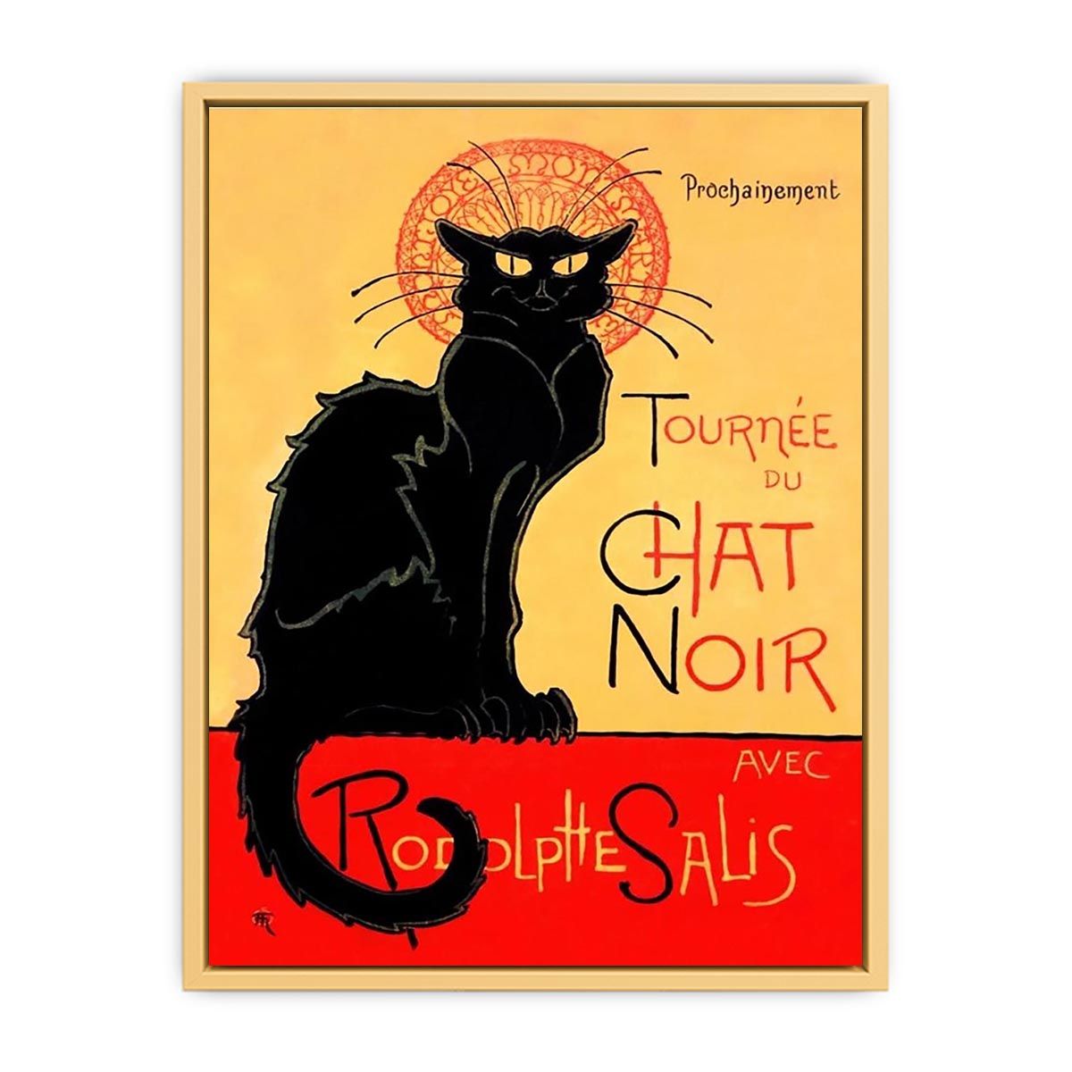 Le Chat Noir By Steinlen Streched canvas