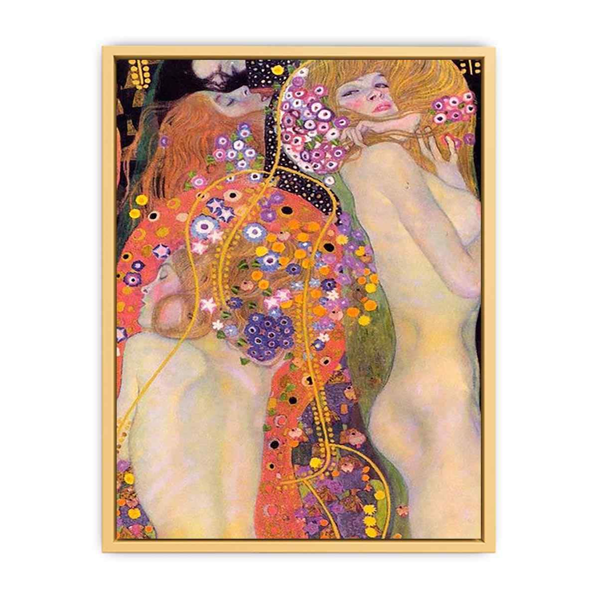 Water Serpents by Gustav Klimt Streched canvas