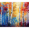 Birch Trees Painting Art Print