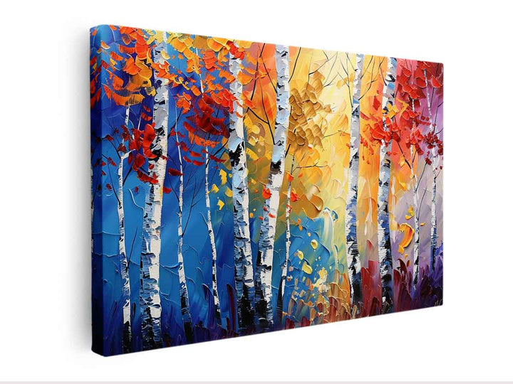 Birch Trees Painting