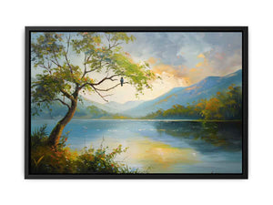 Forest River Painting  Canvas Print