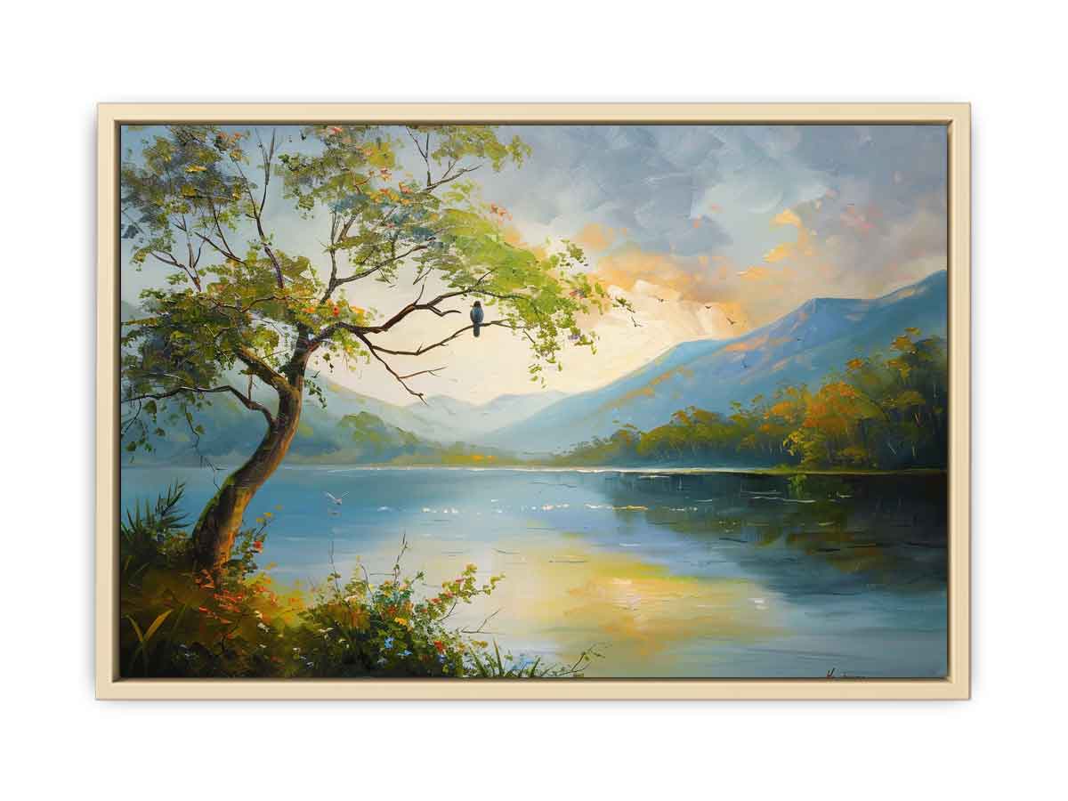 Forest River Painting  Art Print