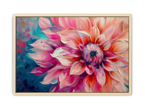 Floral Painting on Canvas  Art Print