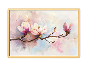 Magnolia Flower Painting  Streched canvas