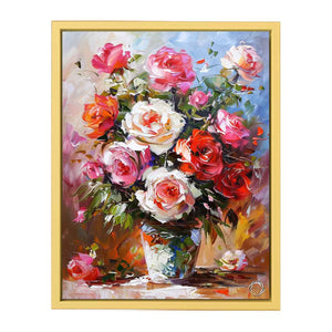Flower in a Vase Canvas Painting  Streched canvas
