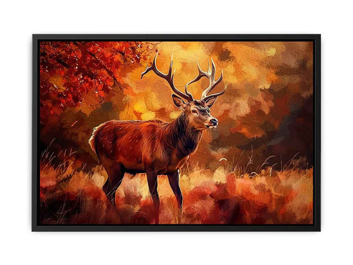 Deer  Painting  Canvas Print