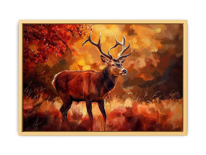 Deer  Painting  Streched canvas