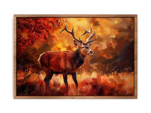 Deer  Painting Poster