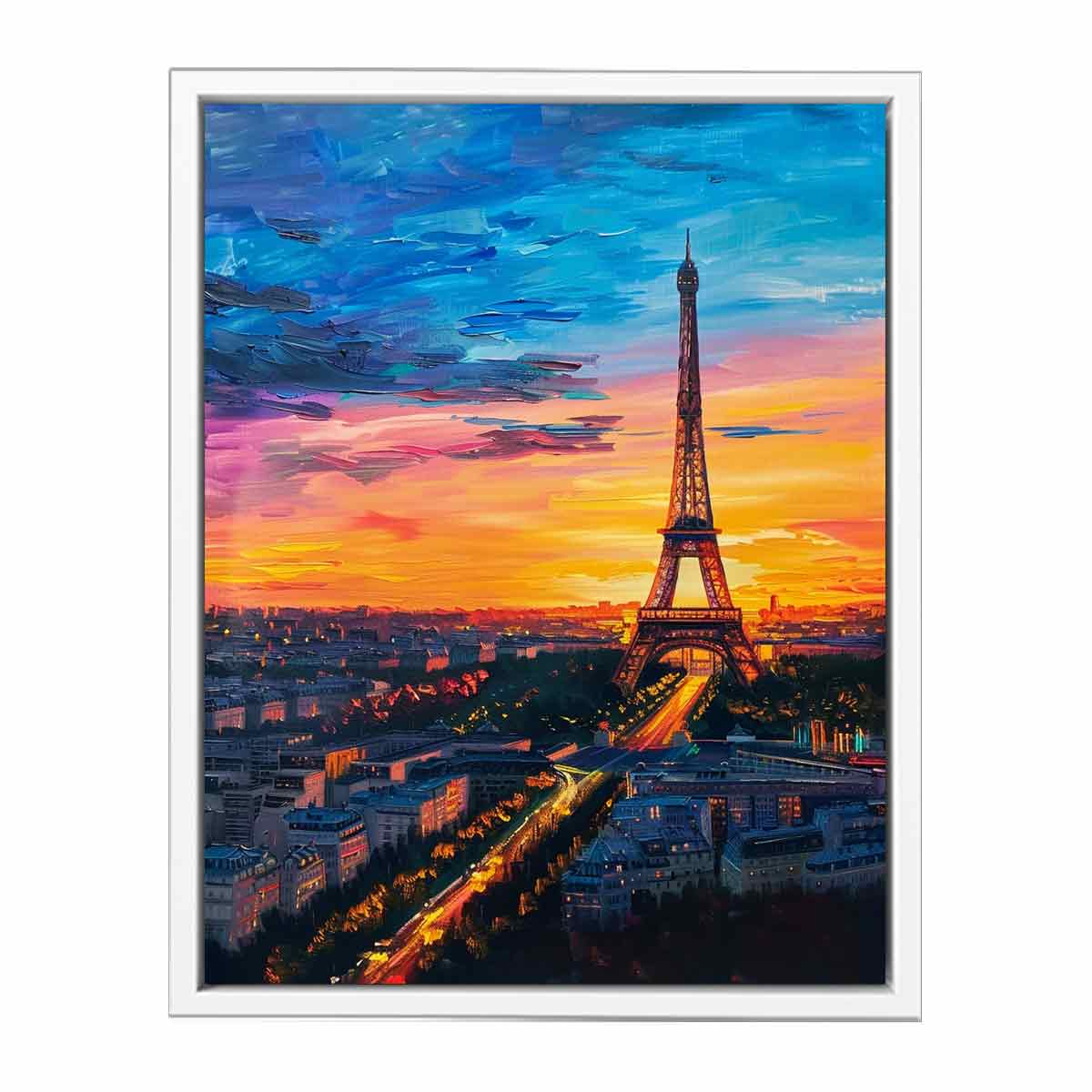 Eiffel Painting Framed Print