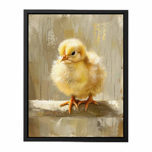 Baby Chicken Art Painting  Canvas Print
