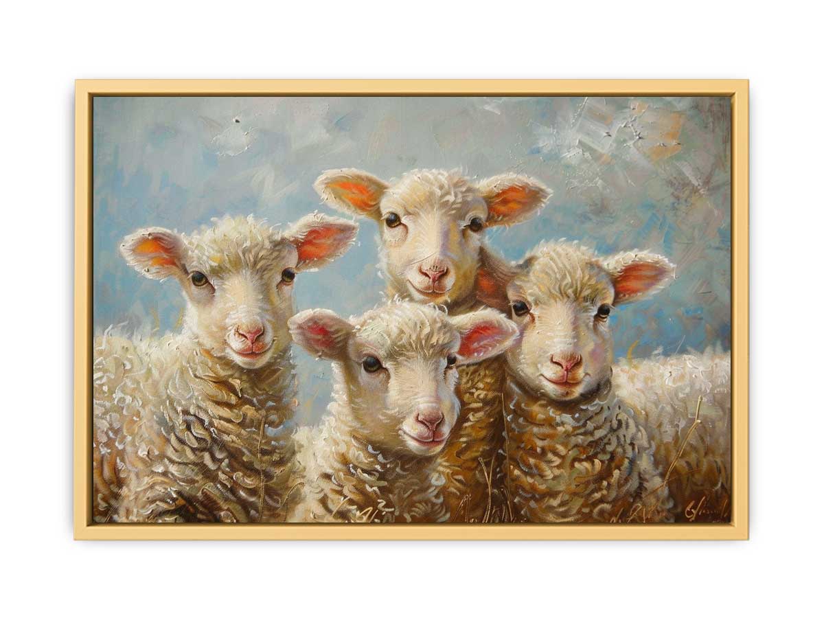Baby Sheeps  Painting  Streched canvas