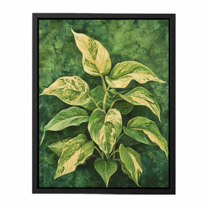 leaf Painting  Canvas Print