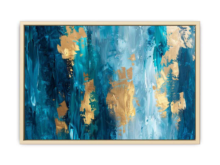 Abstract Gold Luxury Painting framed Print