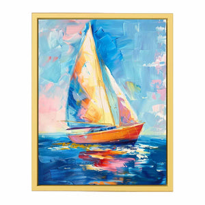 Sailing Boat  Painting  Streched canvas