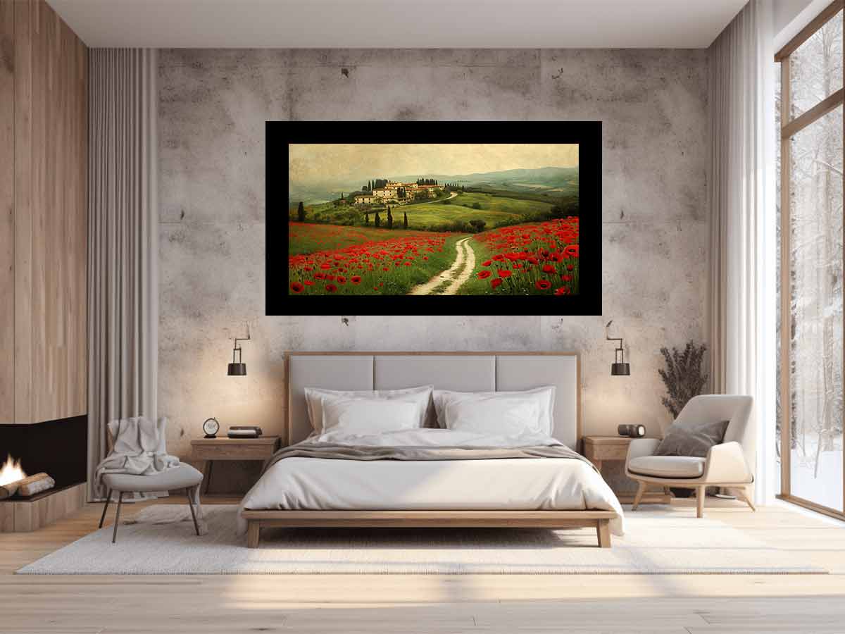 Beautiful Field Of Poppies  Painting