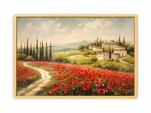 Field Of Poppies  Streched canvas